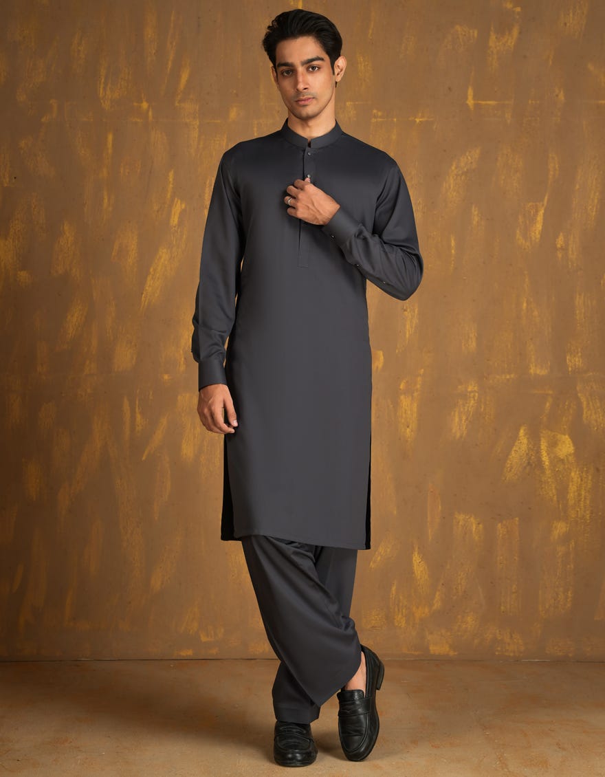 GREY SIGNATURE KAMEEZ SHALWAR | JJKS-A-80001