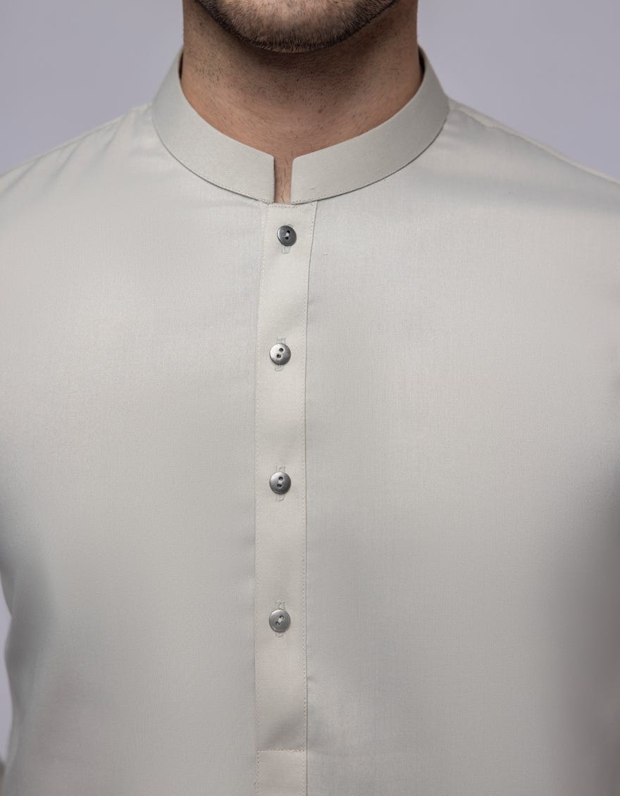 SMOKE GREY BLENDED UNSTITCHED KAMEEZ SHALWAR FABRIC