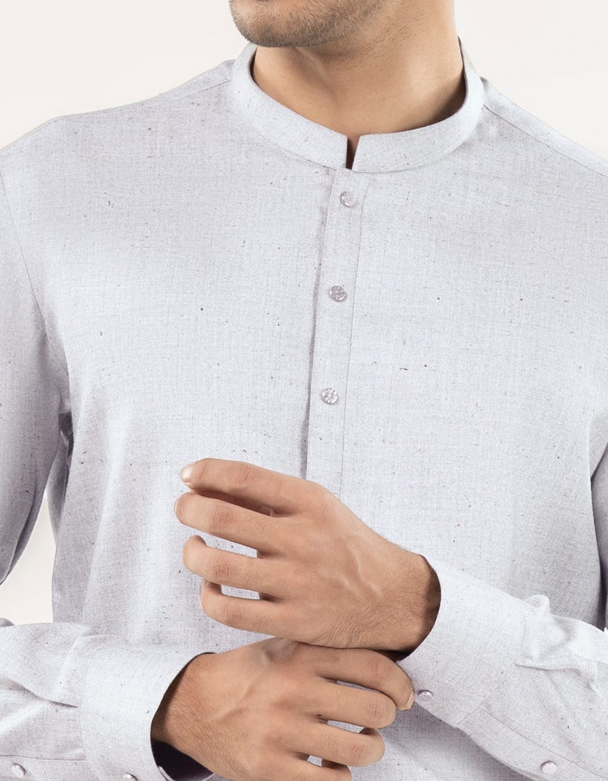 BLUISH GREY BLENDED UNSTITCHED KAMEEZ SHALWAR FABRIC