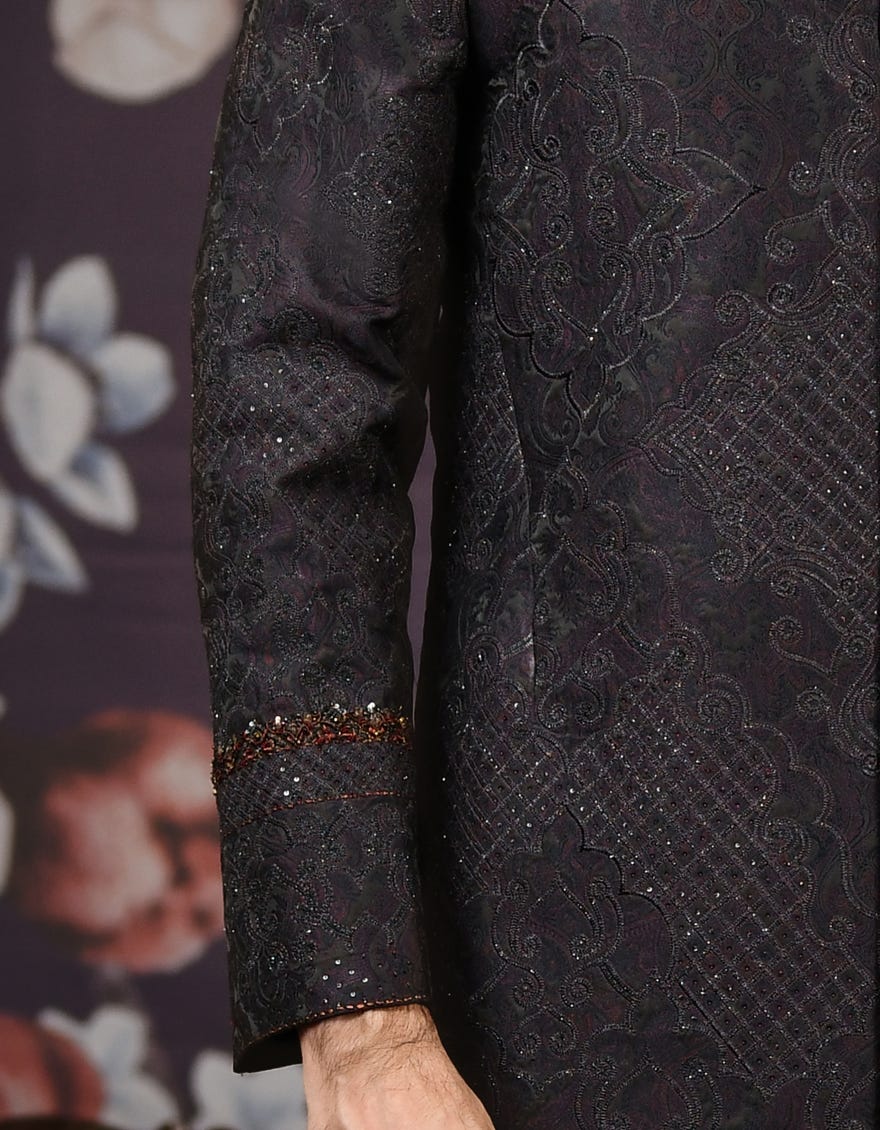 COFFEE BROWN SHERWANI | JJSW-544