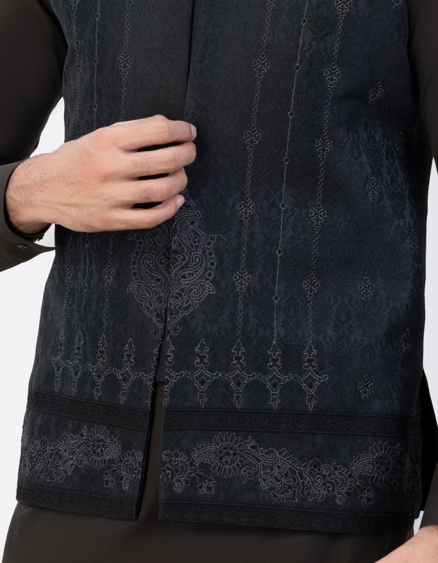 black-polyester-waistcoat-jjvc-90401