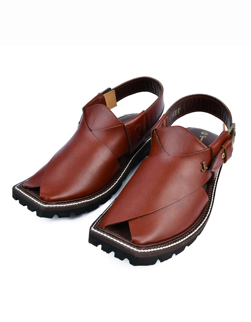 Maroon Trendy Peshawari Chappal | Jjfw-Jpc-029-Po