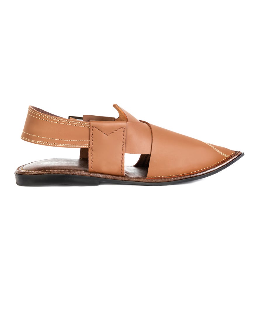 Brown Trendy Peshawari Chappal | Jjfw-Jpc-11460