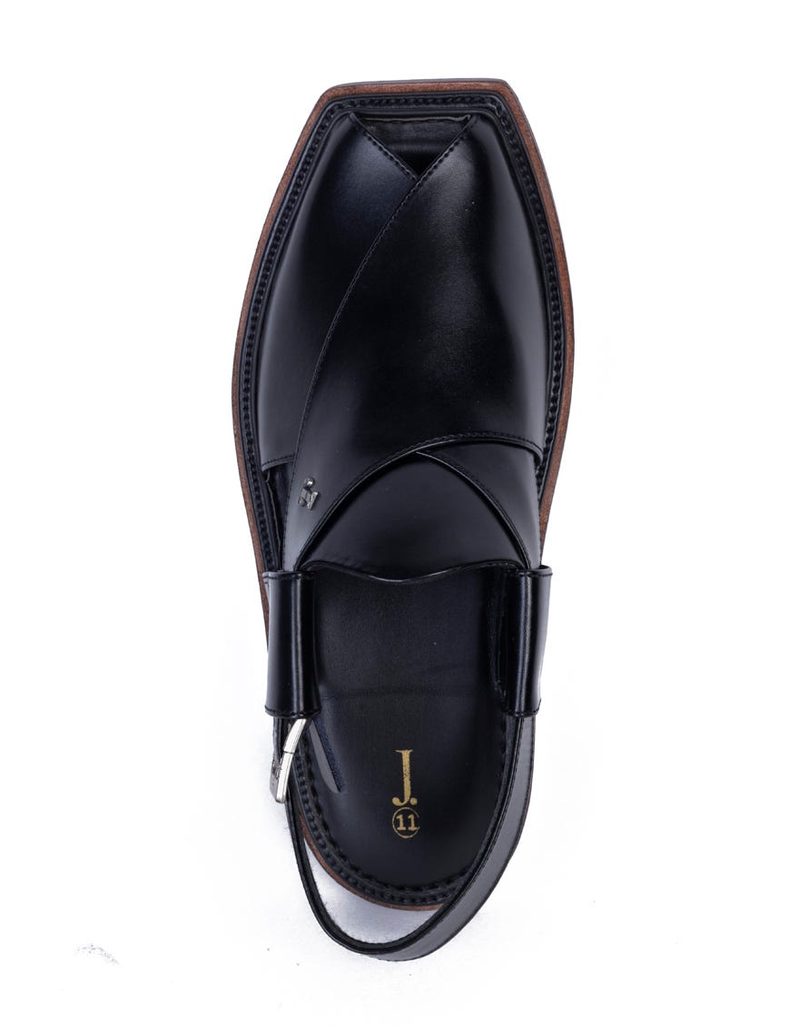 BLACK TRENDY PESHAWARI SANDALS