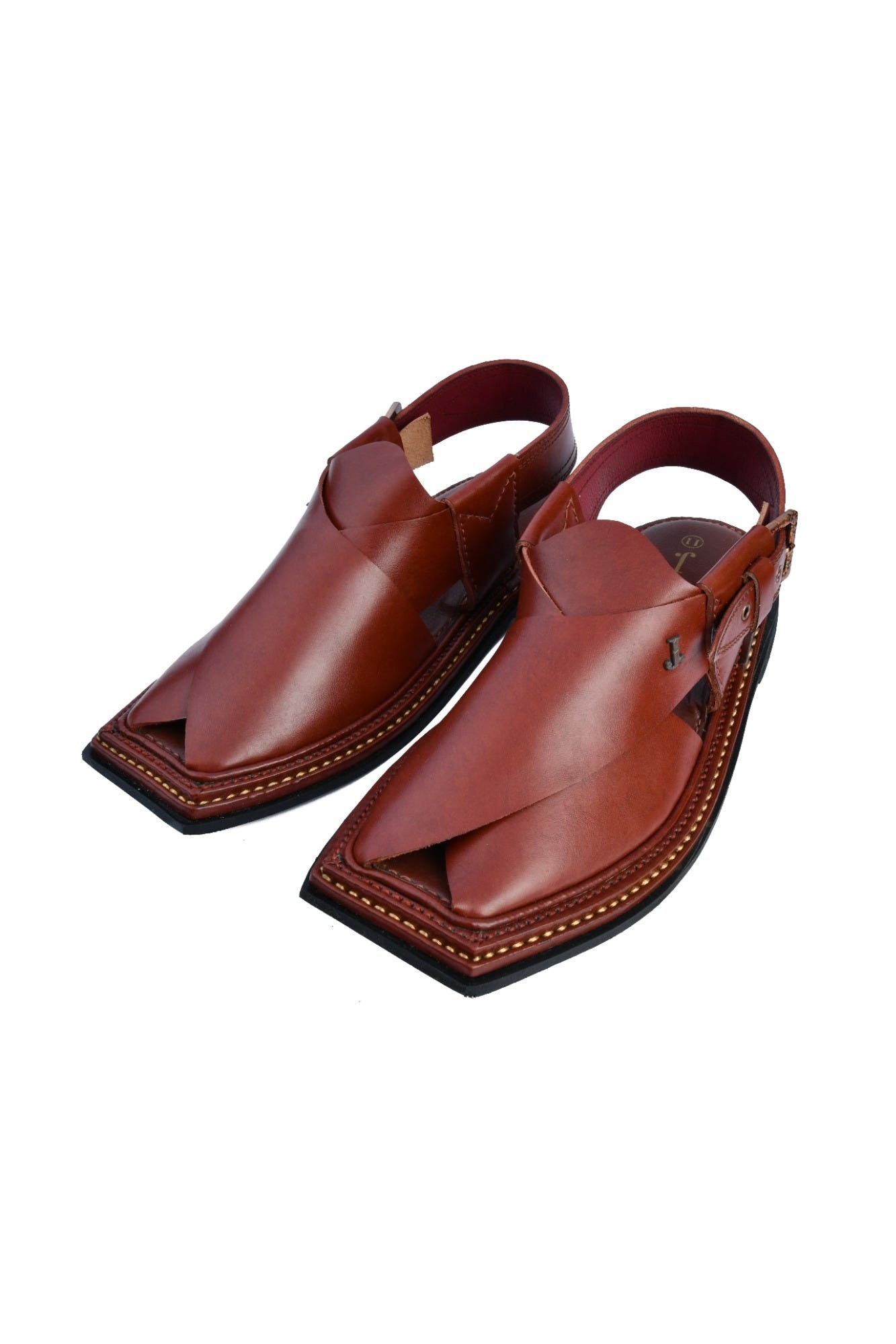 Dark Brown Trendy Peshawari Chappal | Jjfw-Jpc-21305-R1