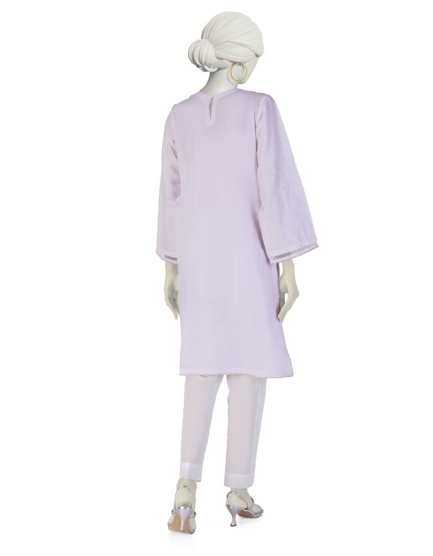 LILAC LAWN EMBROIDERED KURTI