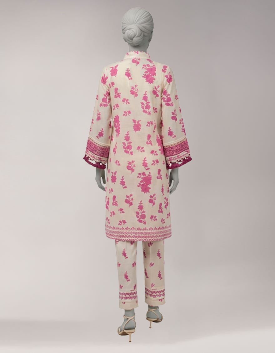 MULTICOLOR LAWN EMBROIDERED UNSTITCHED 2PC