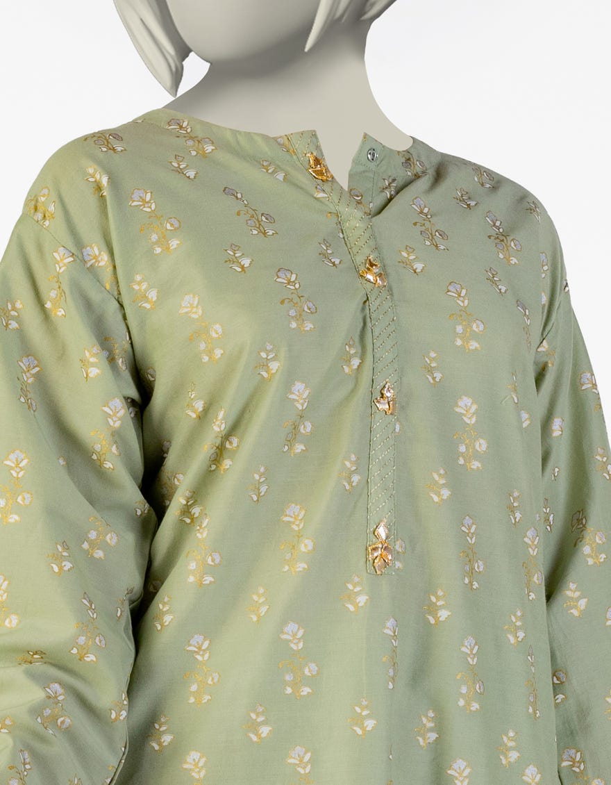 GREEN LAWN PRINTED 2PC | JGK-S-JTST-25-474