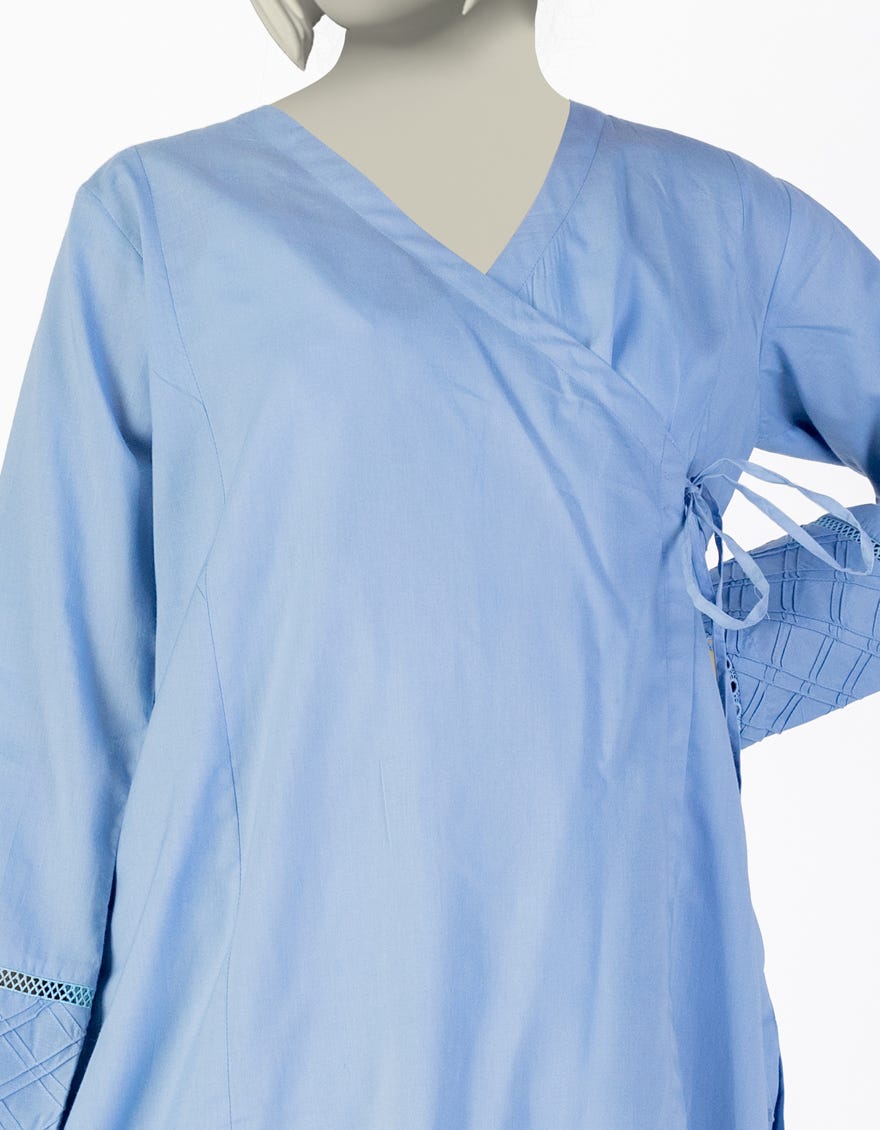 BLUE LAWN DYED 2PC | JGK-S-JTST-25-478