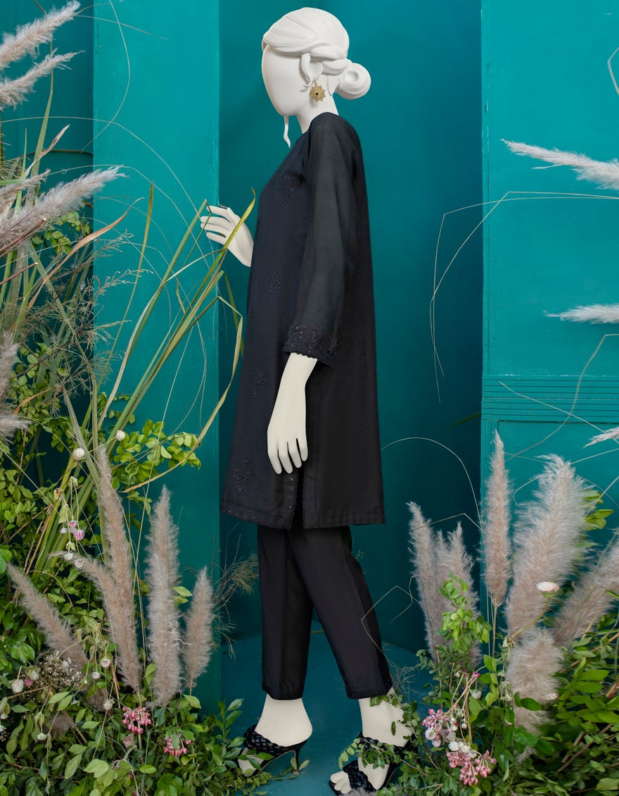 BLACK COTTON 2PC STITCHED | JJPW-W-JW2-22-2020