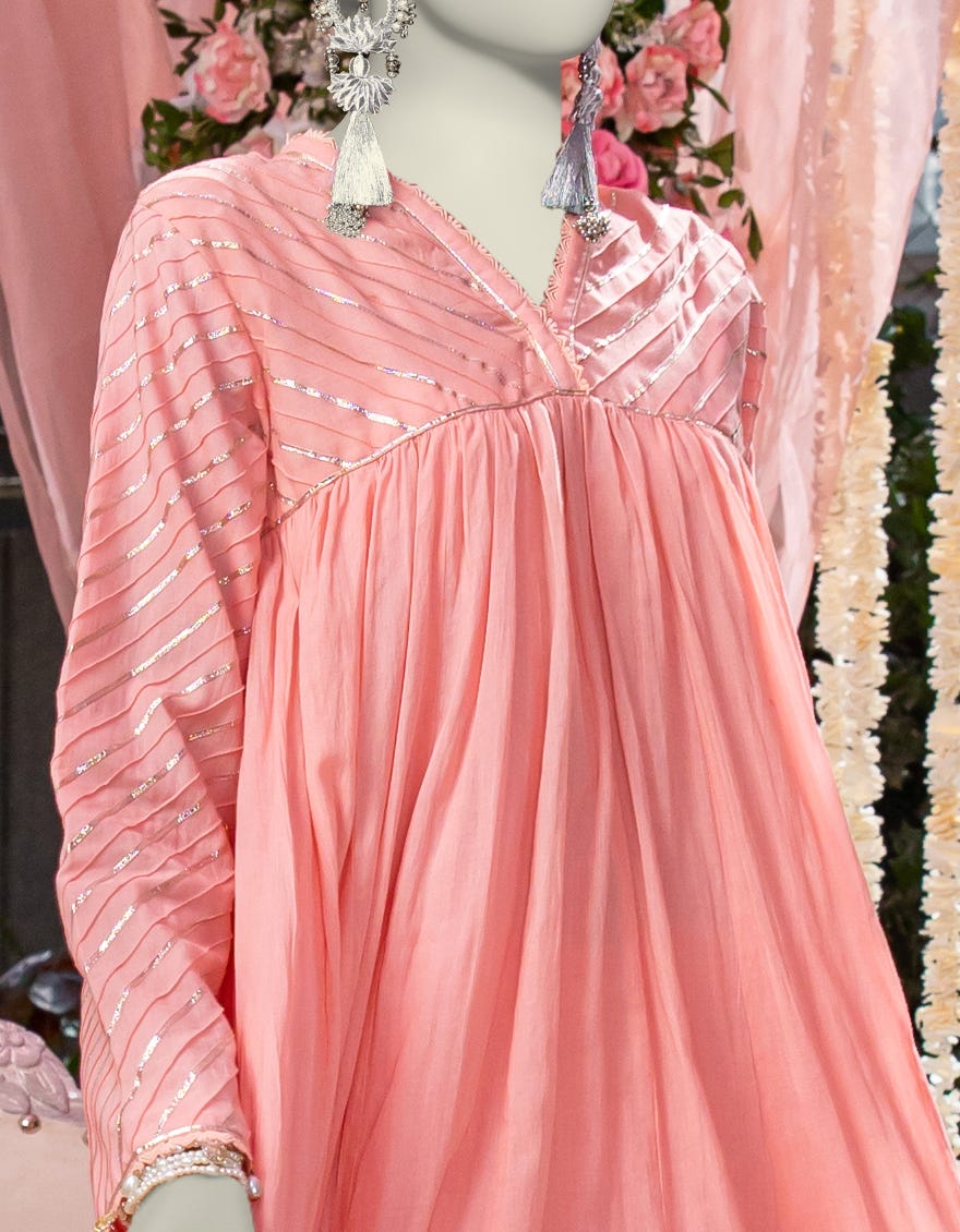 PEACH LAWN 2PC STITCHED