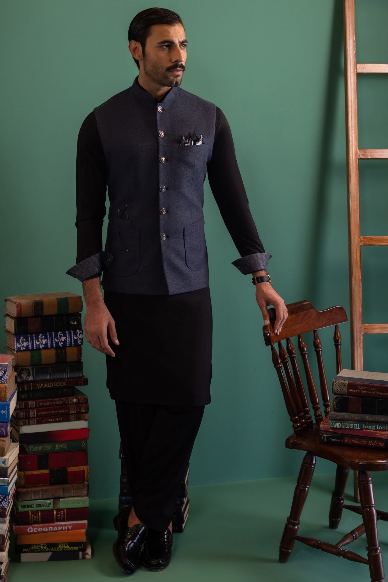 latvia-black-blended-kameez-shalwar