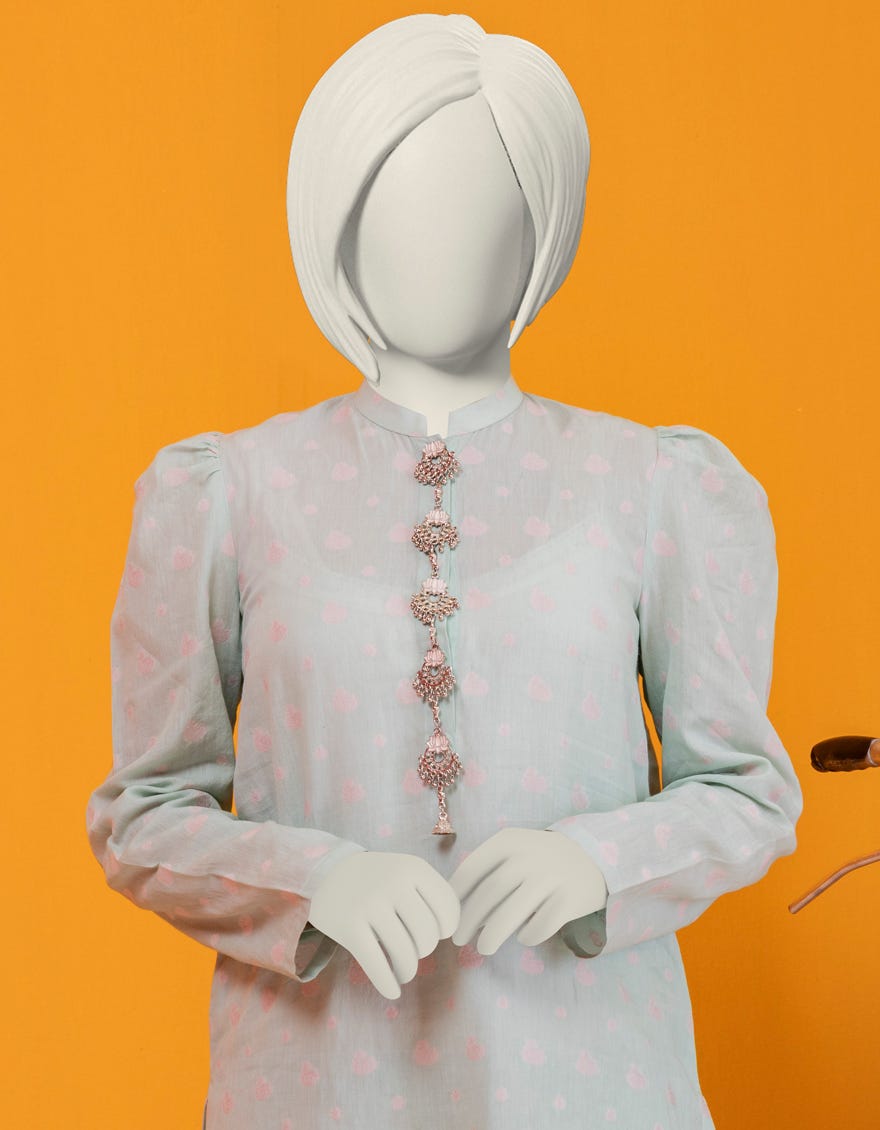 Green Jacquard Stitched 2 Piece | Jgk-S-Ygtl-424-24