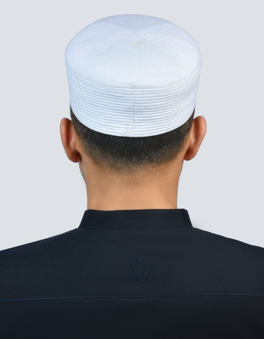 White Blended Men Cap | Jj-Cap-0001-R76