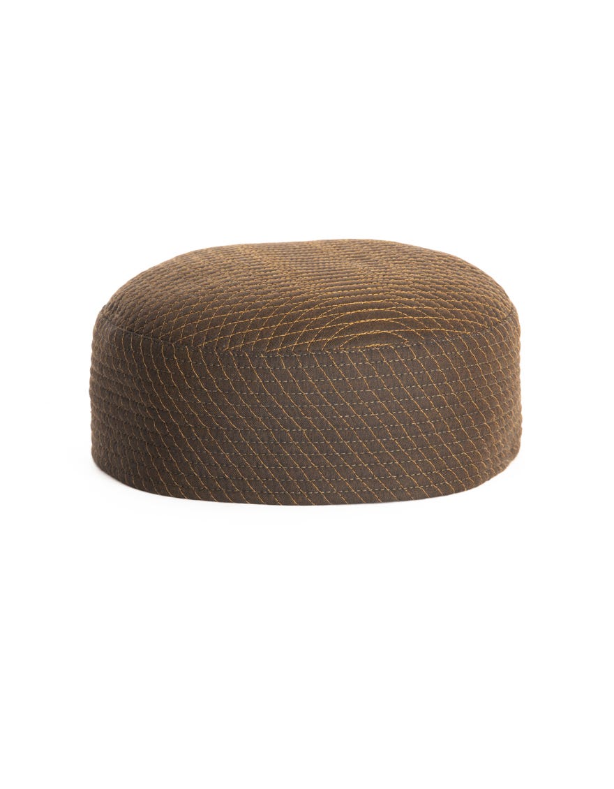 MEHNDI BROWN BLENDED MEN CAP | JJ-CAP-0018-R24