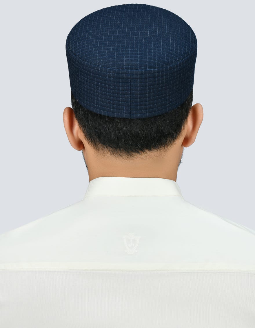 Blue Blended Men Cap | Jj-Men Cap-0005-R61