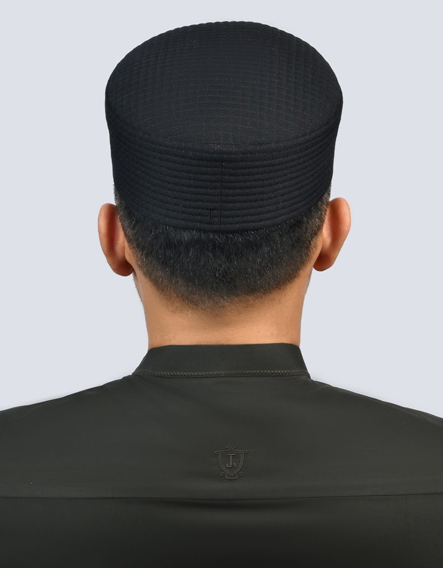 Black Blended Men Cap | Jj-Cap-0005-R63