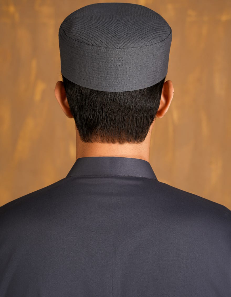 GREY BLENDED MEN CAP | JJ-CAP-0006-R37