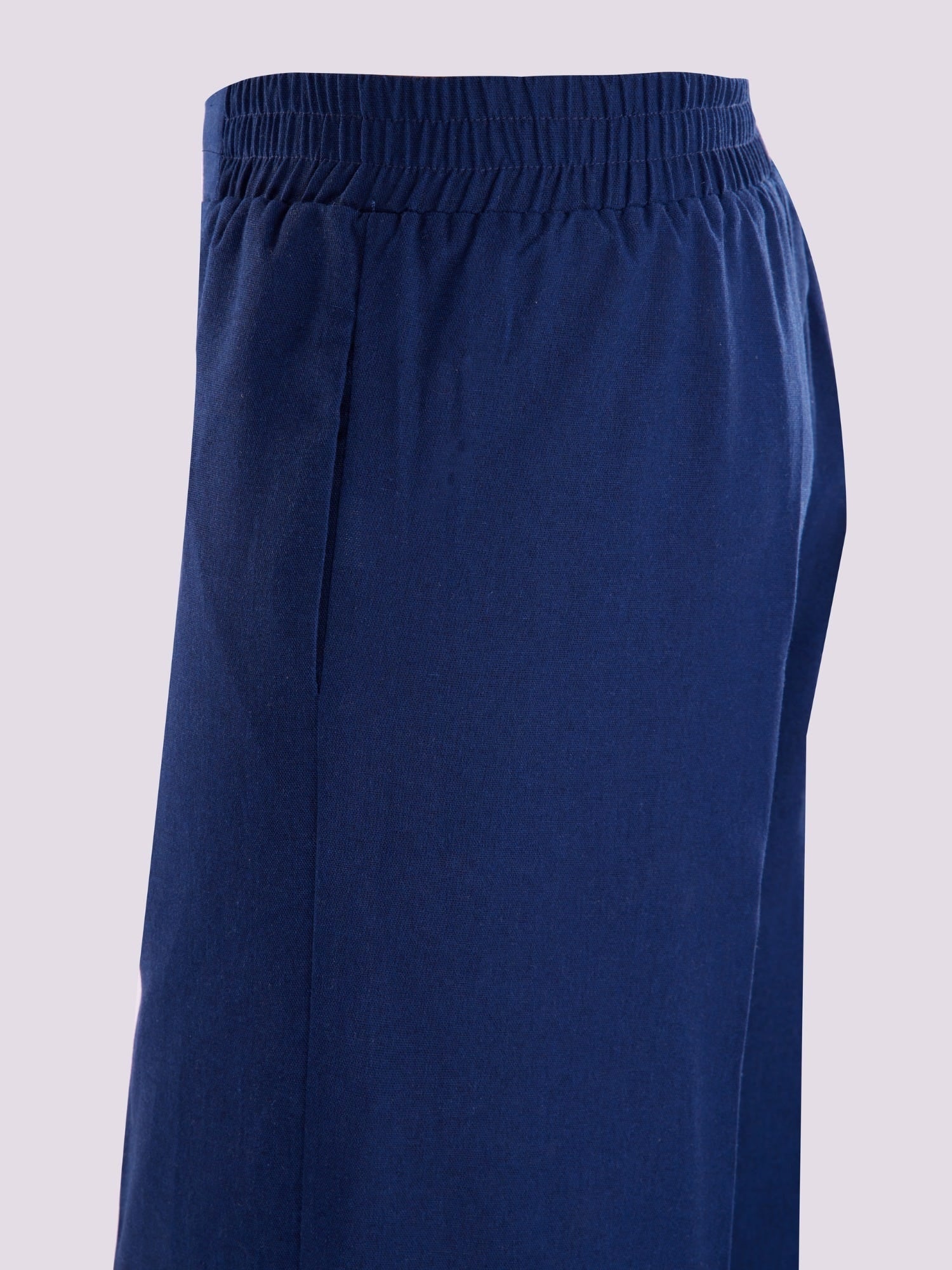 NAVY BLUE WIDE LEG PANTS