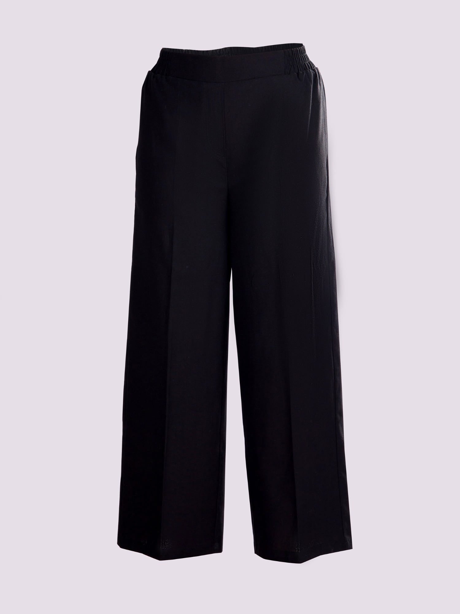 BLACK WIDE LEG PANTS