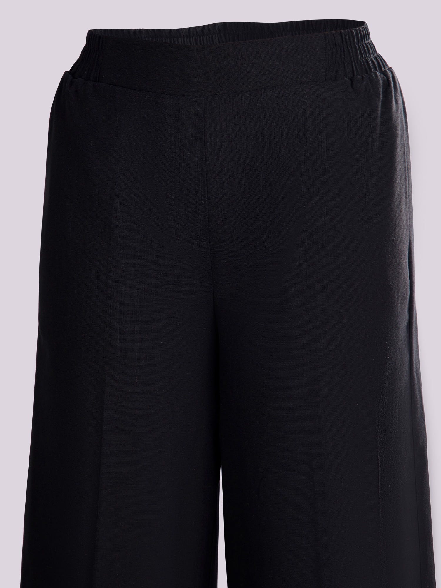 BLACK WIDE LEG PANTS