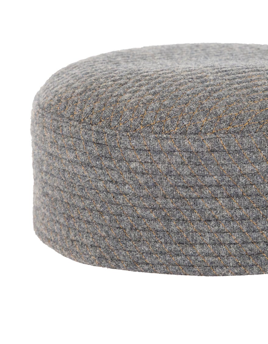 CHARCOAL GREY TWEED MEN CAP | JJ-CAP-0018-R25