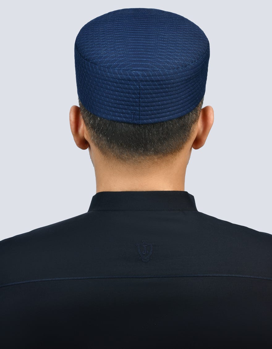 Blue Blended Men Cap | Jj-Cap-0018-R62