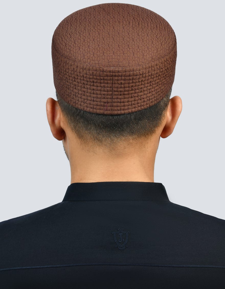 Brown Blended Men Cap | Jj-Cap-0030-R9
