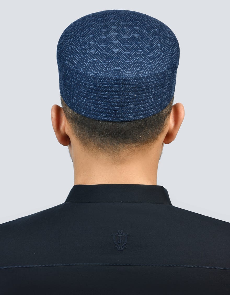 Blue Blended Men Cap | Jj-Cap-0032-R5