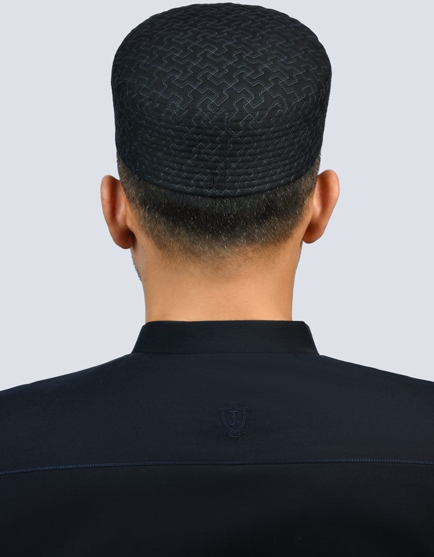 Black Blended Men Cap | Jj-Cap-0034-R11