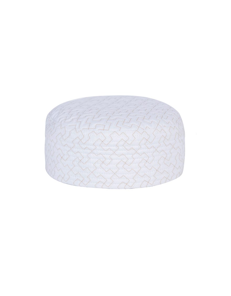White Blended Men Cap | Jj-Men Cap-0034-R8