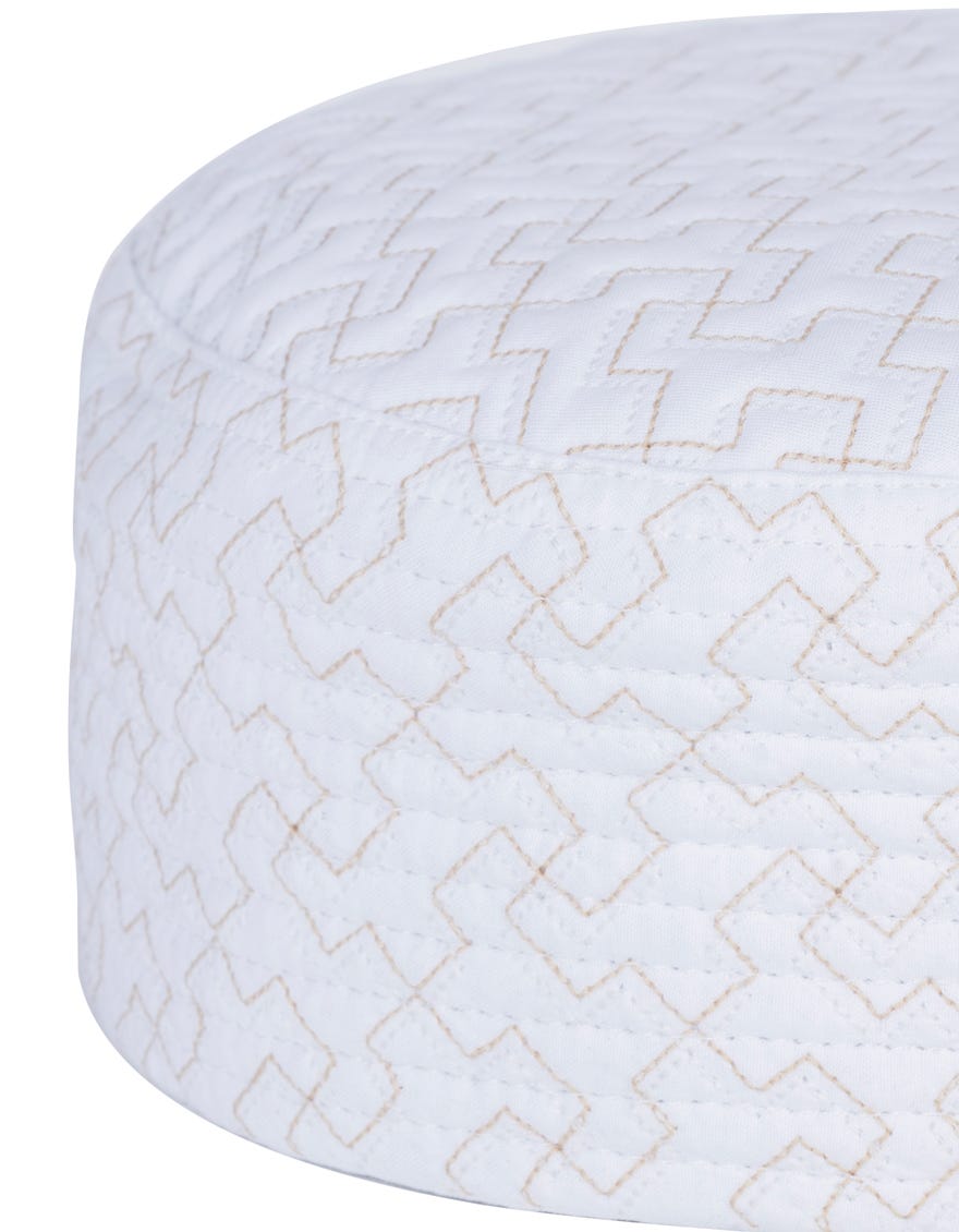 White Blended Men Cap | Jj-Men Cap-0034-R8