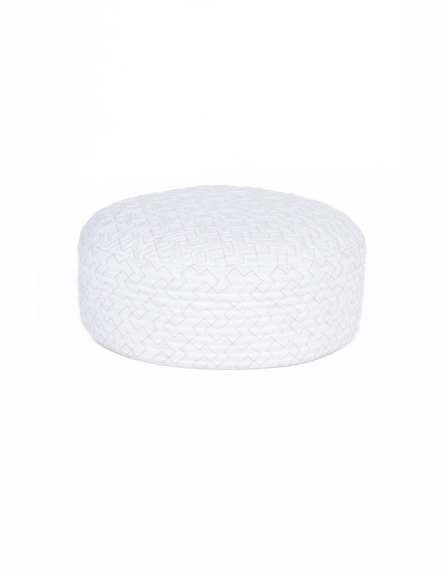 White Blended Men Cap | Jj-Cap-0034-R9