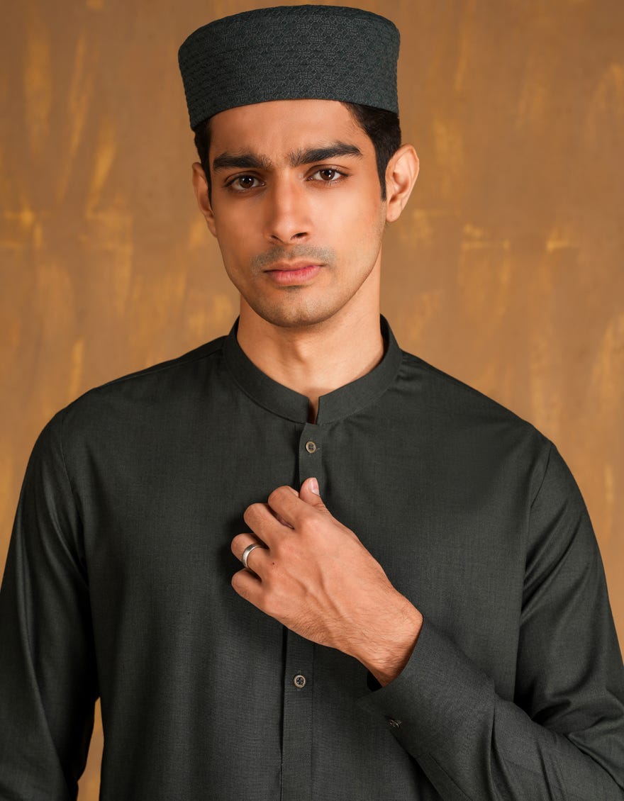 GREEN BLENDED MEN CAP | JJ-CAP-0045-R2