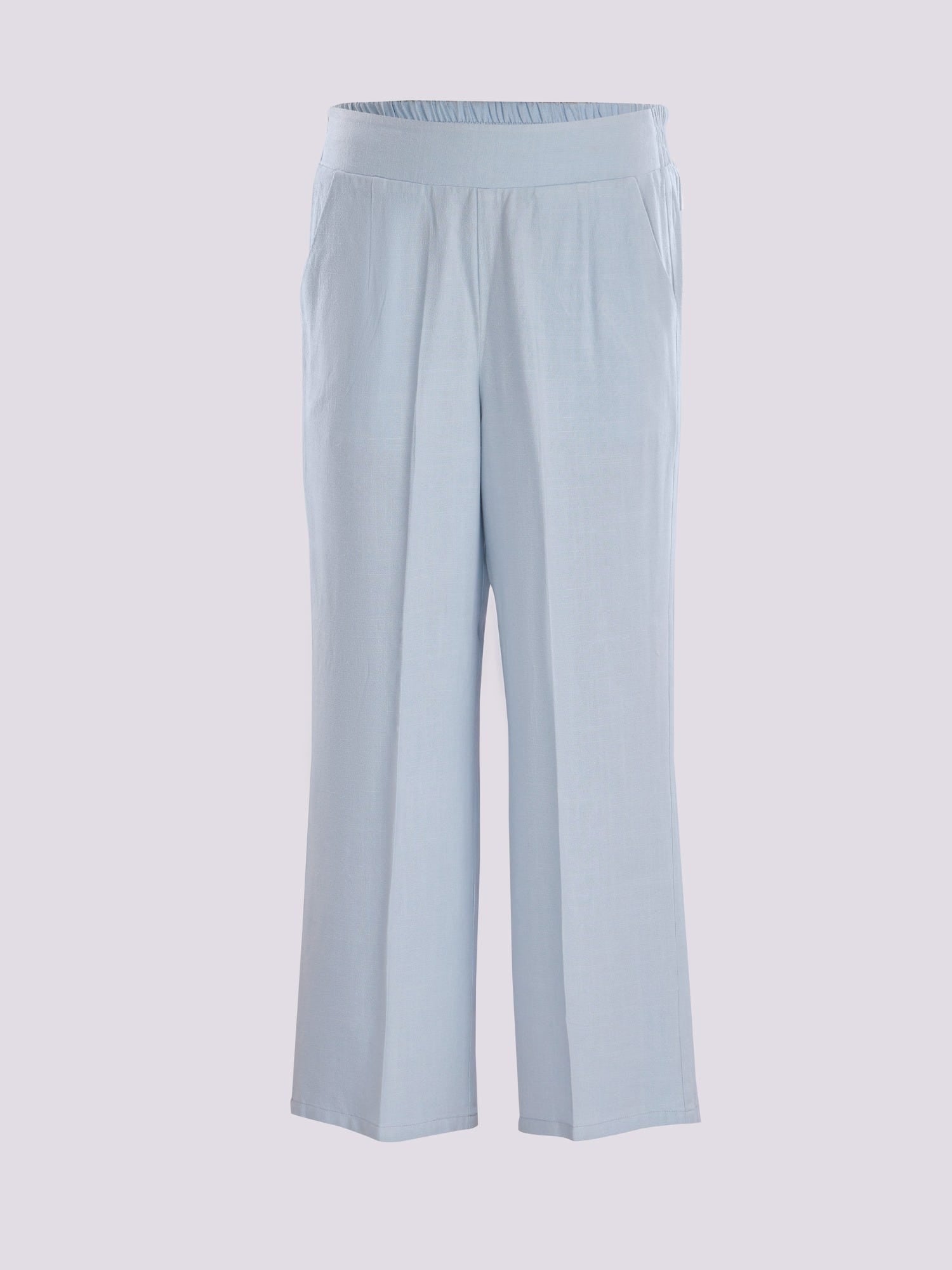 LIGHT BLUE HIGH WAISTED TROUSERS