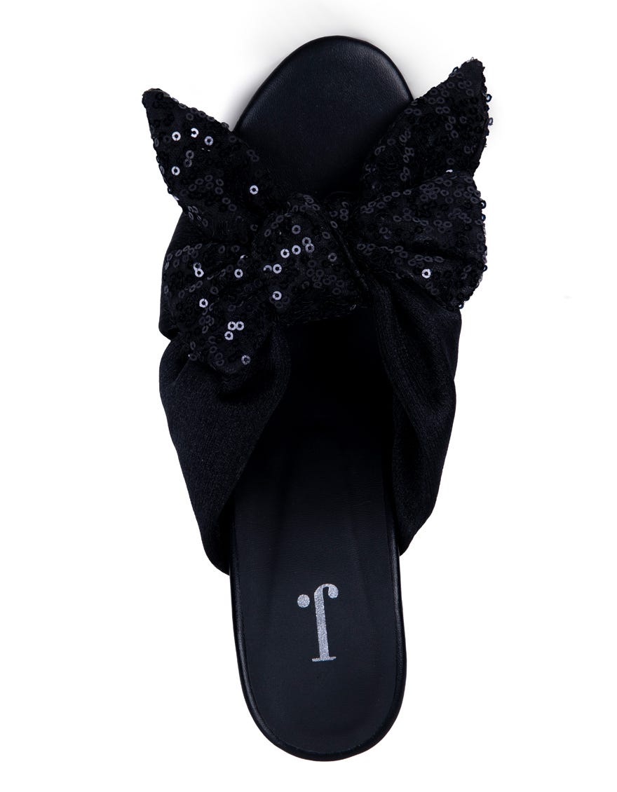 Black Silk Chappal | Jlfwc-24-1256