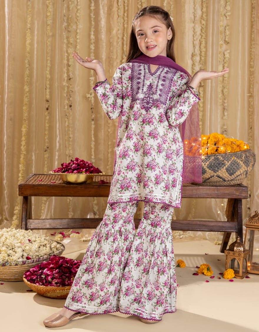WHITE LAWN EMBROIDERED 3PC | JGK-S-JGP-25-1538