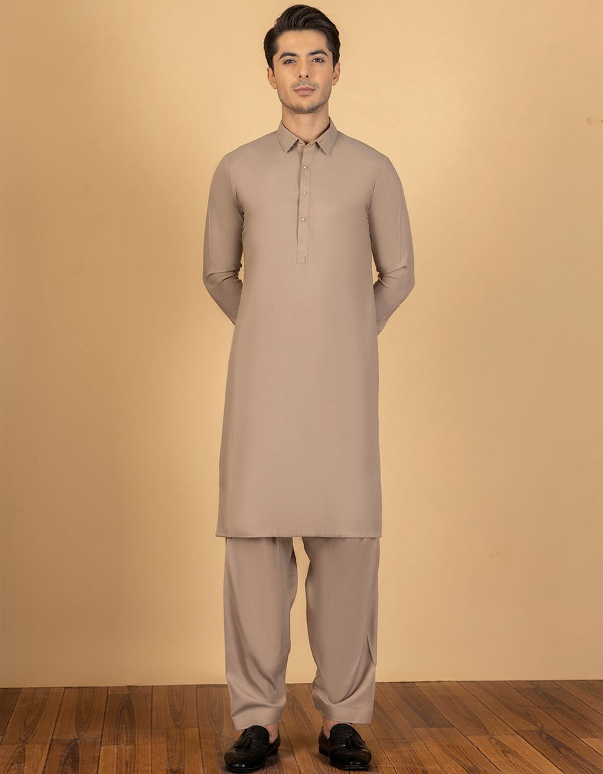 FAWN BLENDED UNSTITCHED KAMEEZ SHALWAR FABRIC | JJMS-1976