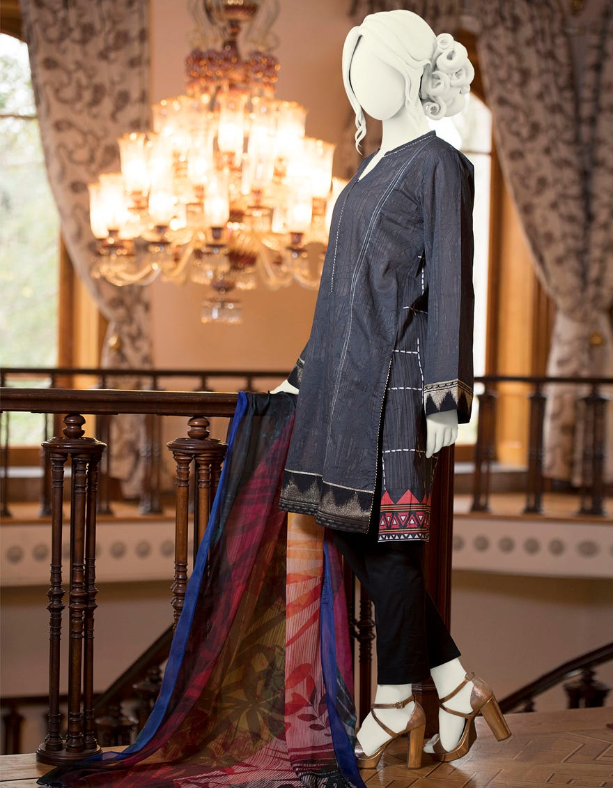 JLAWN-S-20-026 Kantha Foliage