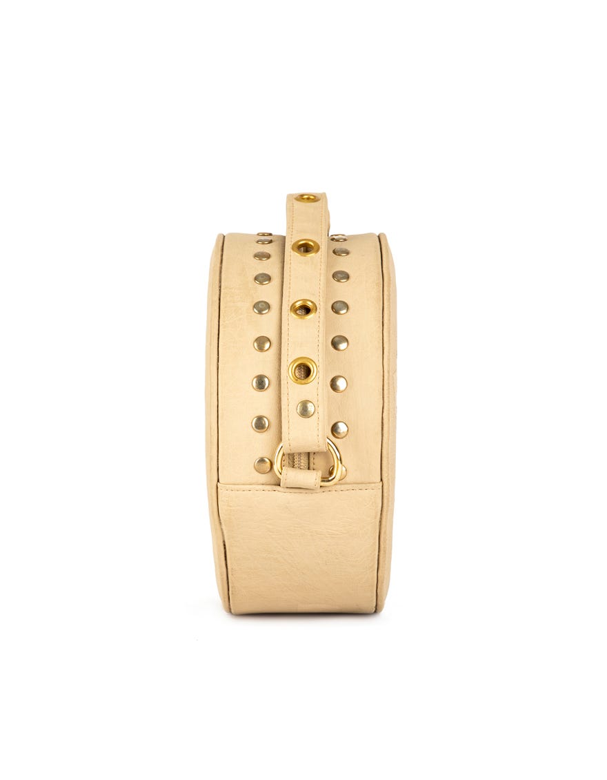 BEIGE-GREEN REXINE HANDBAG | JJBL-22-052 FB