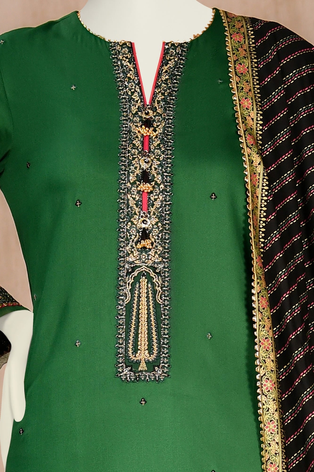 GREEN VISCOSE UNSTITCHED 3PC | CCW-3PSU-S-22-065 PINAAR