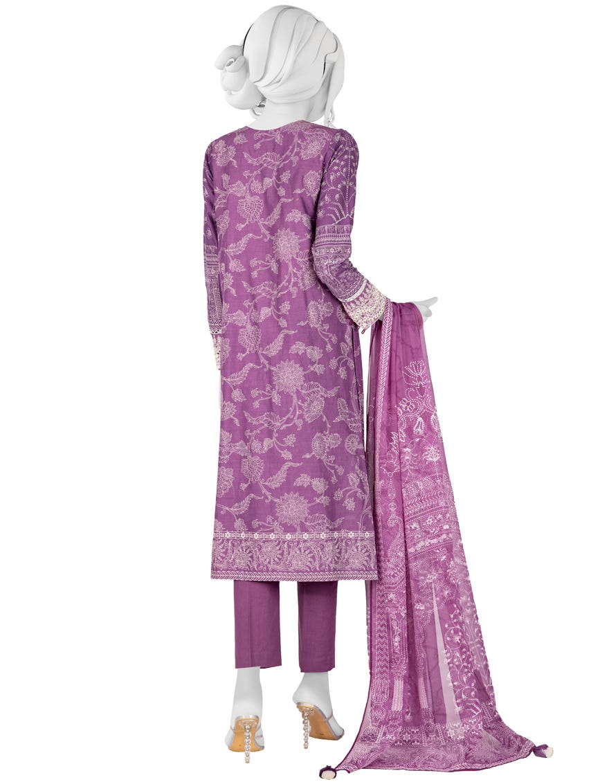 PURPLE CAMBRIC UNSTITCHED 3PC | JJLS-W-JW-22-1737 FB