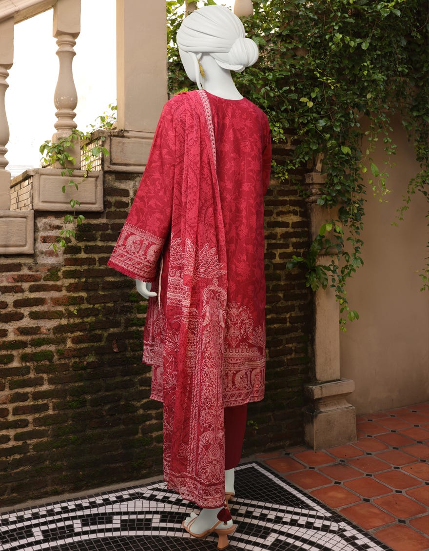 MAROON KHADDAR UNSTITCHED 3PC | JJLS-W-JW-22-1744 FB