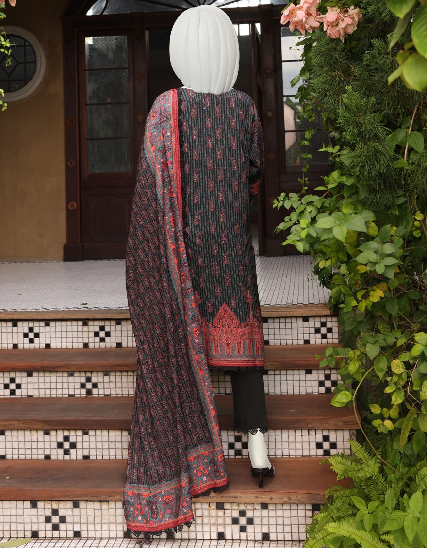 MULTICOLOR LINEN UNSTITCHED 3PC | JJLS-W-JW-22-1747 FB