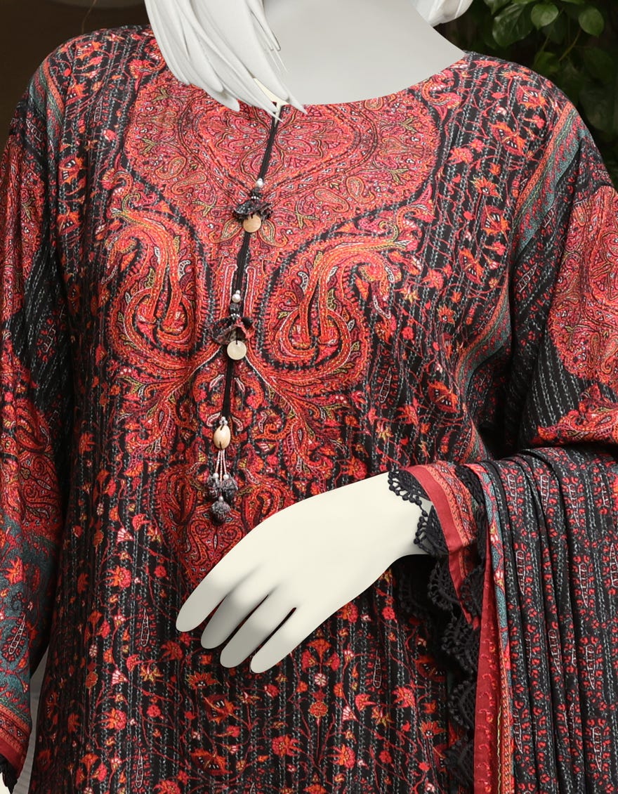 MULTICOLOR LINEN UNSTITCHED 3PC | JJLS-W-JW-22-1747 FB