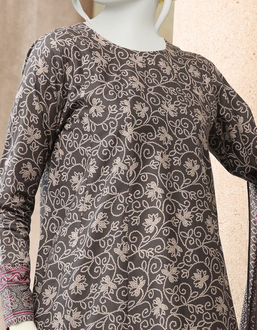 GREY CAMBRIC UNSTITCHED 3PC | JJLS-W-JWU-22-1792B