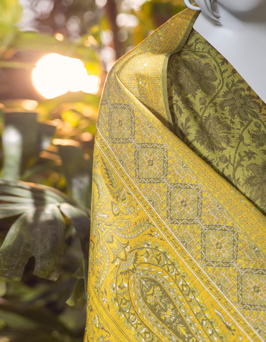 MEHNDI GREEN KHADDAR UNSTITCHED 3PC | JJLS-W-JWU-22-1799A