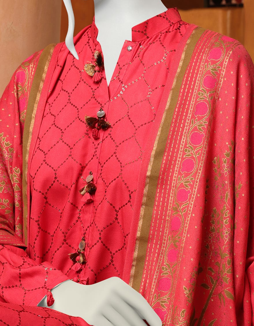 CORAL PINK MARINA UNSTITCHED 3PC | JJLS-W-JWU-22-1823