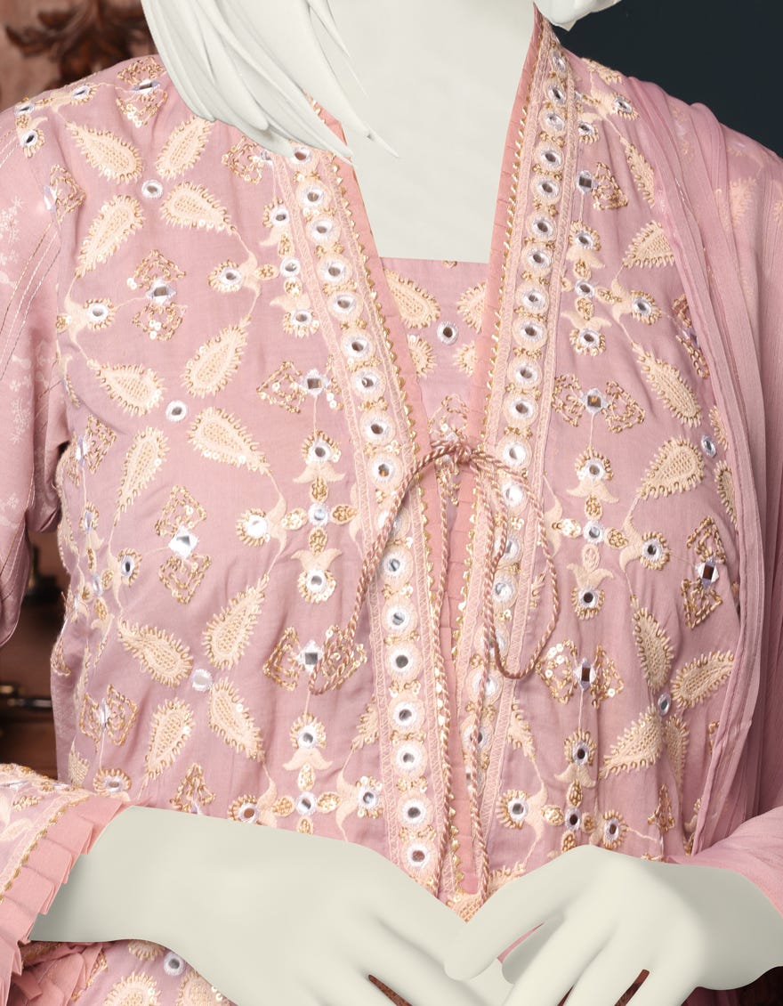 LILAC CAMBRIC UNSTITCHED 3PC | JJLS-W-JWU-22-1857 FB