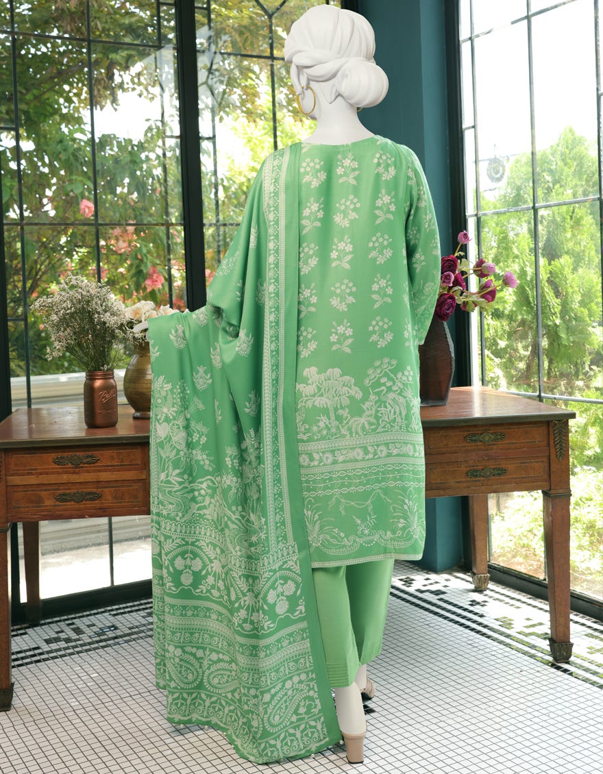 GREEN UNSTITCHED 3PC | JJLS-W-JWU-22-1873 FB